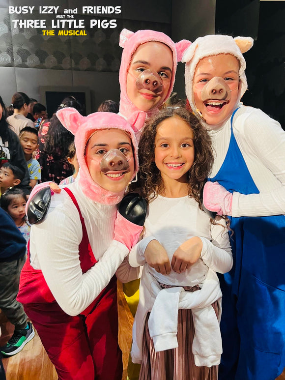 Busy Izzy and Friends meet the Three Little Pigs - The Musical, is on at Club Mounties