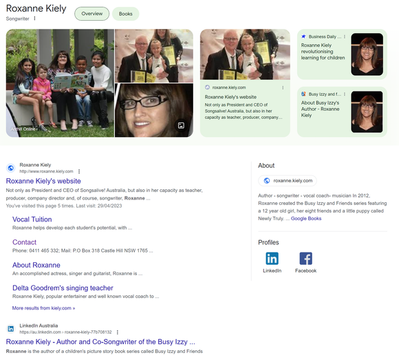 Busy Izzy and Friends Creator and Author - Roxanne Kiely